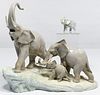 Lladro #1150 'Elephants' Figurine