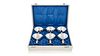 Boxed Set of Georg Jensen Sterling "Cactus" Goblets 572A