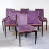 Set of Six Robsjohn-Gibbings for Widdicomb Walnut Dining Chairs