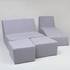 Quinze & Milan Grey Felt Custom Sofa