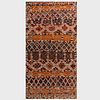 Orange and Red Woven Rug