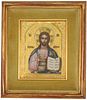 19th C. Gilded Russian Icon