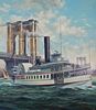 Dennis Lyall (B. 1946) "Sylvan Dell Riverboat"