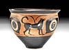 Greek Attic Black-Figure Mastoid Eye Cup, ex-Sotheby's