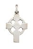 A?ST COLUMBA PILLOW CROSS SILVER PENDANT BY ALEXANDER RITCHIE, stamped 'AR'