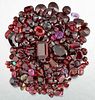 A QUANTITY OF LOOSE GEMSTONES, to include rubies, garnets and other red sto