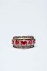 BAND RING WITH  RUBIES