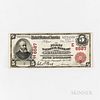 1902 First National Bank of Huntington, New York $5 Red-seal Note