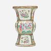 Chinese Export, Canton Rose gu vase