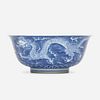 Chinese, Blue and White 'Dragon' bowl