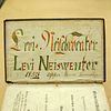 "Levi Neiswenter, Upper Bern Township" Inscribed German-text Bible