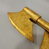 Rare Gilt Copper Axe Trade Sign