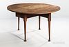 Queen Anne Tiger Maple Drop-leaf Dining Table