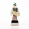 Herend Porcelain Figurine Man With Accordian