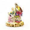 Porcelain Rococo Style Figural Group, Musician