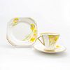 Shelley China Art Deco Eve Style Trio, Tulips Pattern