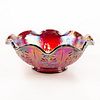 Imperial Glass Carnival Glass Candy Bowl