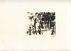 ALBERTO ZIVERI<br>Rome, 1908 - 1990<br><br>Public garden, 1938<br>Dry-point engraving,  9 x 18,5 cm engraving (35,5 x 25  cm sheet)<br>Signed and date