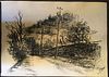 ALBERTO ZIVERI<br>Rome, 1908 - 1990<br><br>Tree-lined avenue<br>Charcoal on paper, 18 x 25 cm<br>Signed lower right: A. Ziveri<br>Good conditions. Wit
