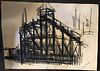 ALBERTO ZIVERI<br>Rome, 1908 - 1990<br><br>Scaffolding<br>China ink on paper, 14,8 x 10,5 cm<br>Signed lower right: A. Ziveri<br>Good conditions. With