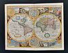 John Speed (1522-1629)<br><br>"A new and accurate map of the World ... drawne according to truest descriptions latest discoueries"; 1651;<br>Copper en