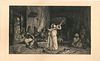 Charles Courtry<br><br>Belly dancer<br>Etching, 31 x 48 cm; Passepartout included, 32,5 x 50 cm<br>Danseuse Orientale is an original artwork realized 
