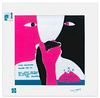 Ennio Pouchard<br><br>Flowing with You, 1973<br>Color silk-screen print on acetates, 29.9 x 29.9 cm<br>Fluire con te is a color silk-screen print on a