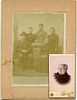 <br><br>Portrait and portrait with portrait, Italy 1890 circa<br><br>Portrait and portrait with portrait, Italy 1890 circa. Lot of 2 pictures, one pos