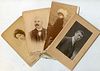 <br><br>Lot of 4 portraits by Roman photographers<br><br>Lot of 4 portraits by Roman photographers. Various tecniques, 3 prints are 8 x 12 cm, one is 