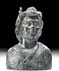 Roman Bronze Balsamarium - Satyr