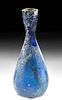 Roman Glass Bottle - Cobalt Color