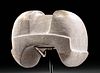 Rare Olmec Stone Helmet For Warrior Figure