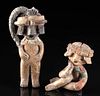 Rare Teotihuacan Polychrome Human Figures (pr)