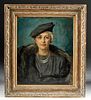 Framed Draper Portrait - Mrs. Draper in Furs, 1941