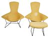 Pr. Bertoia Bird Chairs & Ottoman for Knoll