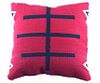 Doble Cruces Rojo Churro Wool Pillow by Luis Lazo