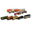 O Gauge Marx Tinplate Santa Fe 21 Diesels and scale freight cars