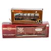 Lionel Large Scale (G Scale) Union Pacific Flat Car with Stakes; Bachman G scale Orchard Supply Hardware box car