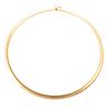 An Italian 14K Solid Gold Omega Necklace