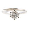 A Solitaire Diamond Engagement Ring in 14K