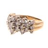 A 2.50 ctw Diamond Cluster Ring in 14K