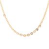 A Flat Oval Link Necklace in 14K