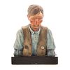 Harry Jackson, Old Timer Painted Bronze Bust