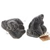 Two Inuit Carved Stone Figural Groups