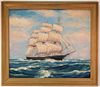 Harold Dunbar Maritime Sailing Vessel Painting