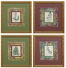 Four Vintage Botanical Prints, early 20th c., consisting of "Valertanella congesta," "Pelemonium caeruleum," "Vaccinium Ovatum," and...