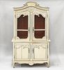 French Provincial Painted Buffet a Deux Corps
