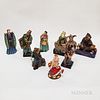 Eight Royal Doulton Ceramic Character Figures