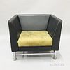 Ettore Sottsass for Knoll International Leather-upholstered "Eastside Chair,"