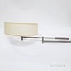 Pair of Brushed Aluminum Swing-arm Wall Sconces